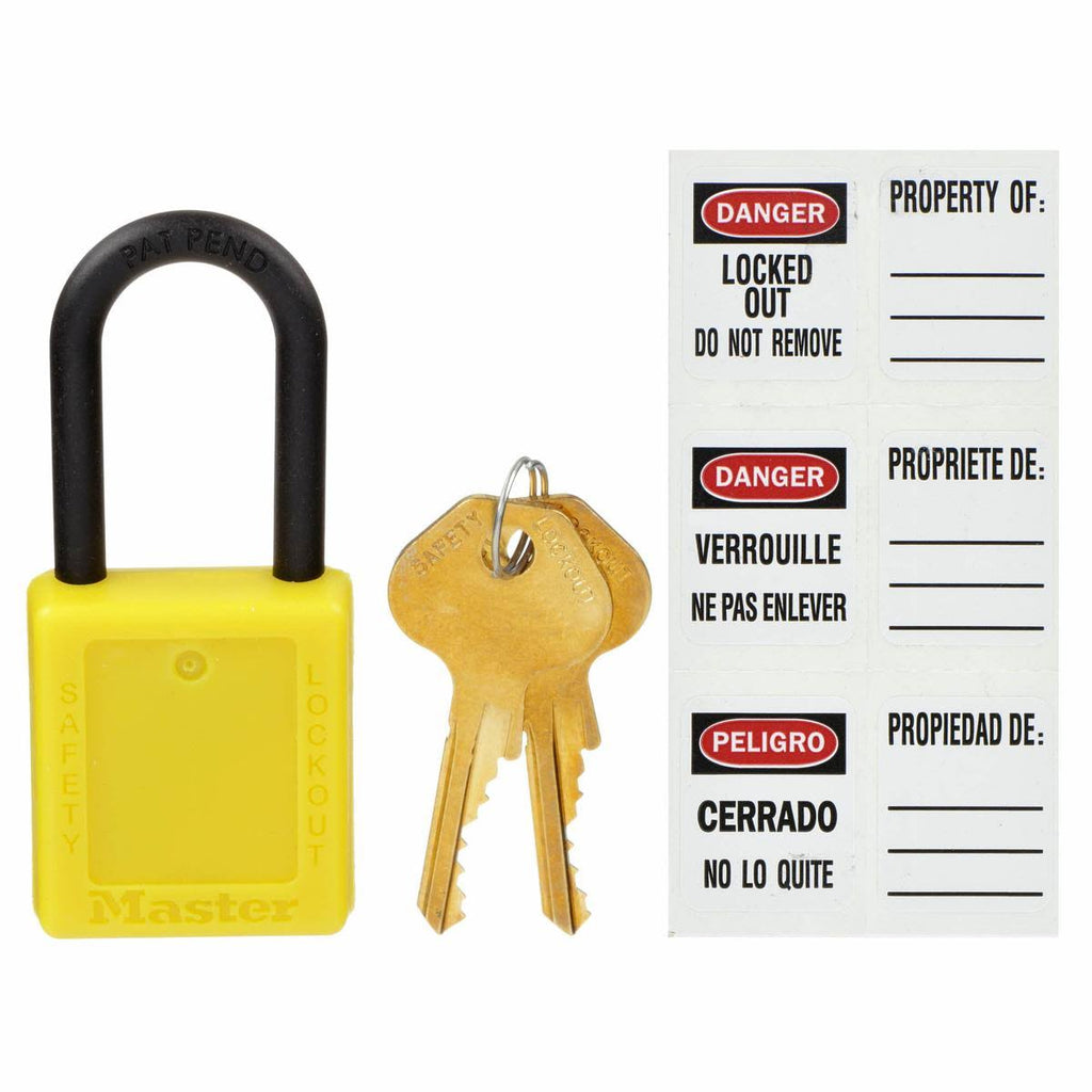 Yellow Lockout Padlock, PK12 T660704