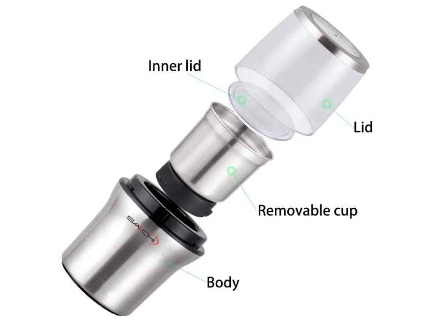 2-in-1 Electric Coffee Grinder and Wet Dry Spice Grinder N201