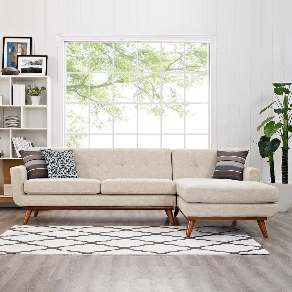 Beige Upholstered Sectional Sofa I1166