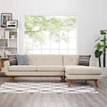 Beige Upholstered Sectional Sofa I1166