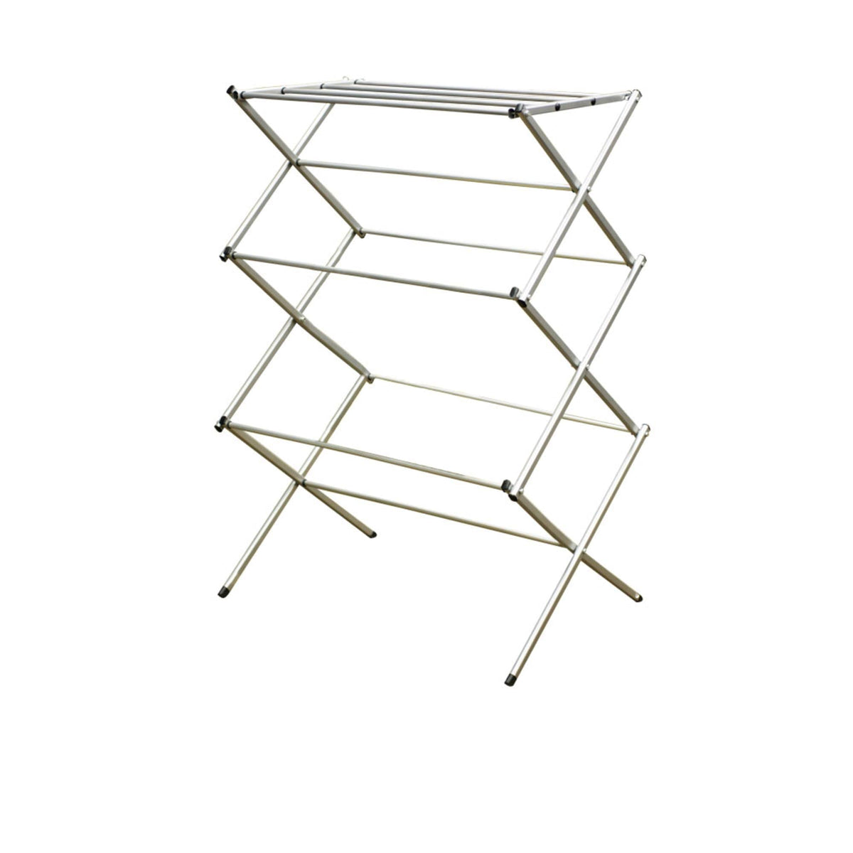 3-Tier Clothes-Drying Rack Grey E4663