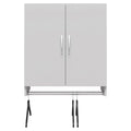2 Door Wall Storage Cabinet with Hanging Rod Q14259