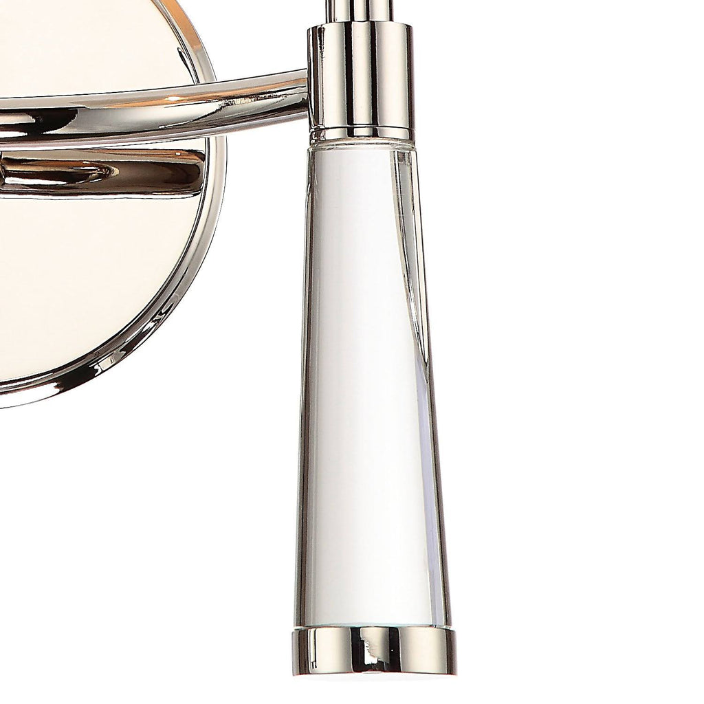 Polished Nickel 2 Light Sconce O7531