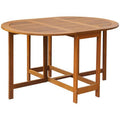 Brown Acacia Wood Drop Leaf Table D8622
