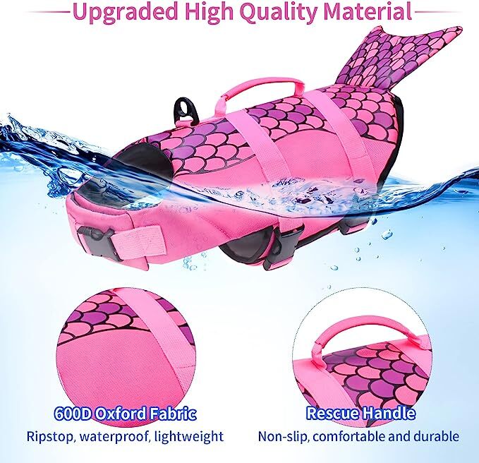 Dog Life Jacket with Rescue Handle V601994