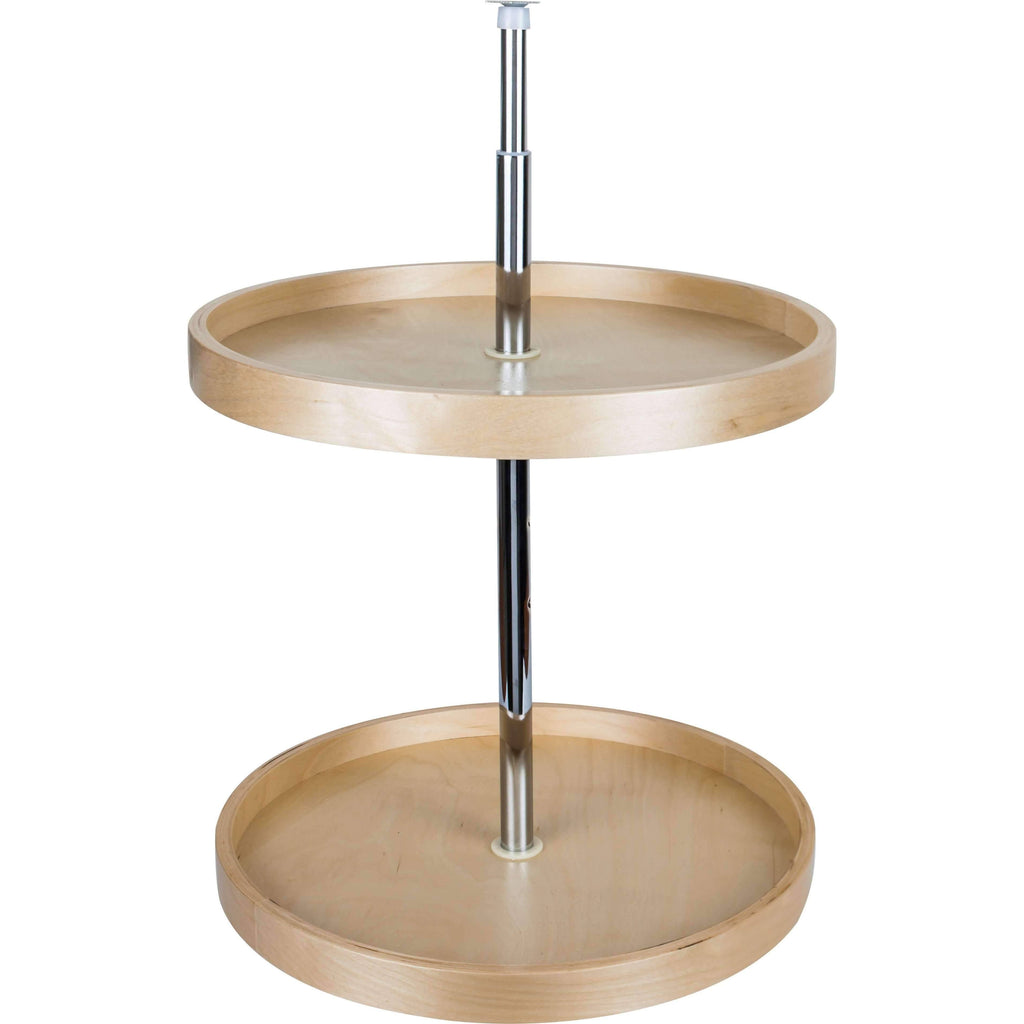 24 inch Round Banded Lazy Susan Set with Adjustable Pole Z187263