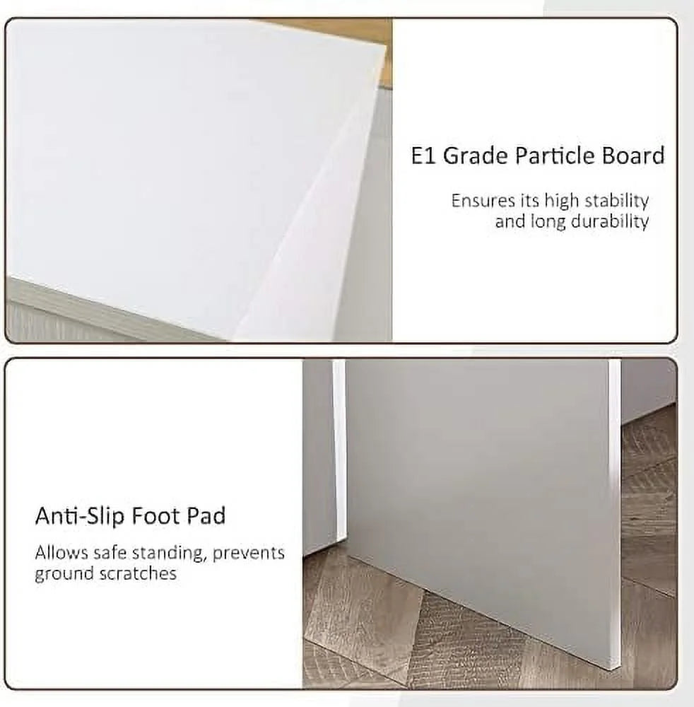 L Shaped Computer Desk with Shelves Drawer and Cabinet Black G689