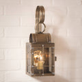 Single Wall Lantern in Weathered Brass O322707