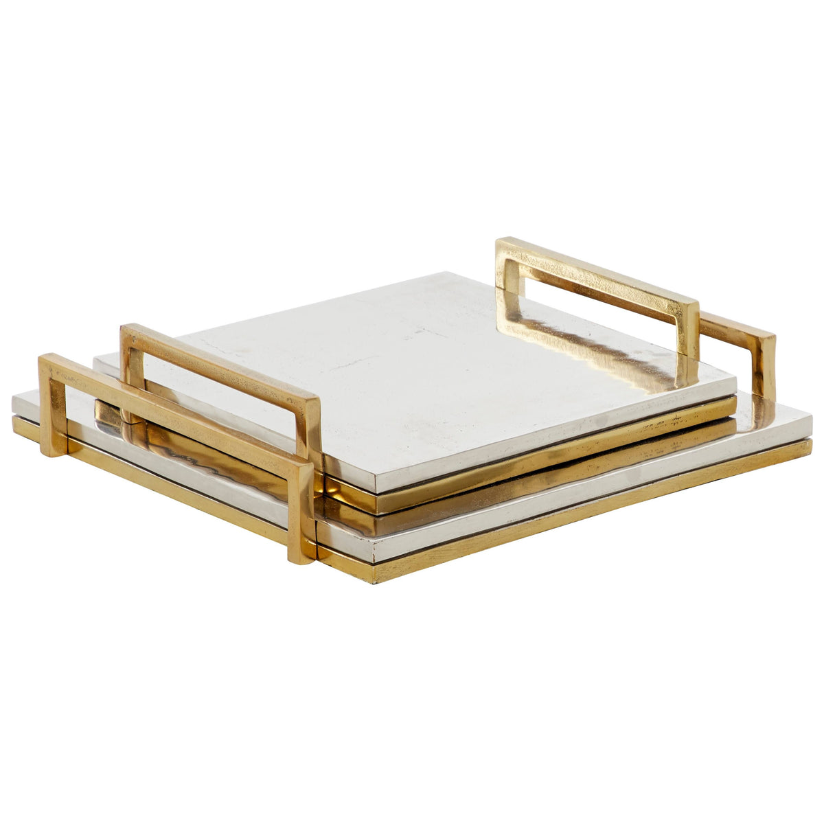 Aluminum Cast Tray, Set of 2 U92887