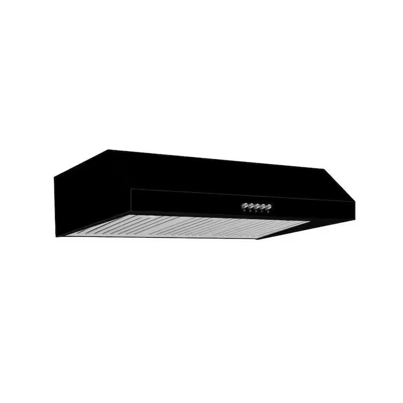 30 in. 500CFM Convertible Under Cabinet Range Hood in Black with LED Lights T788