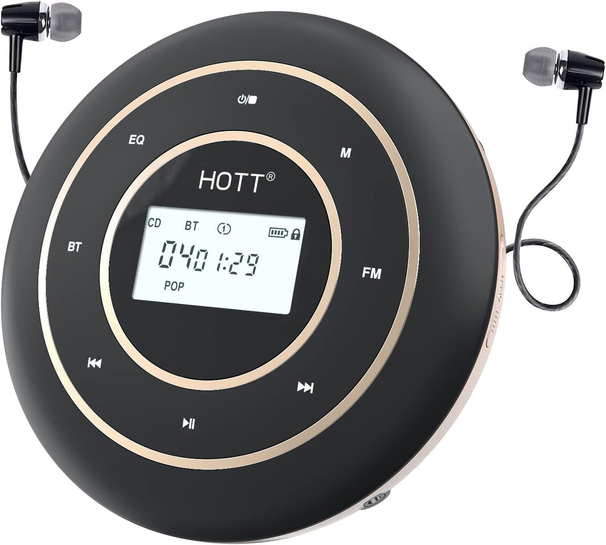 Portable CD Player with Bluetooth 5.0 and FM Transmitter Q15676