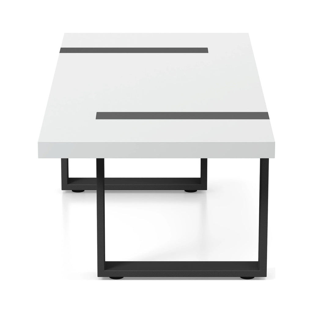 White Metal Coffee Table Y848