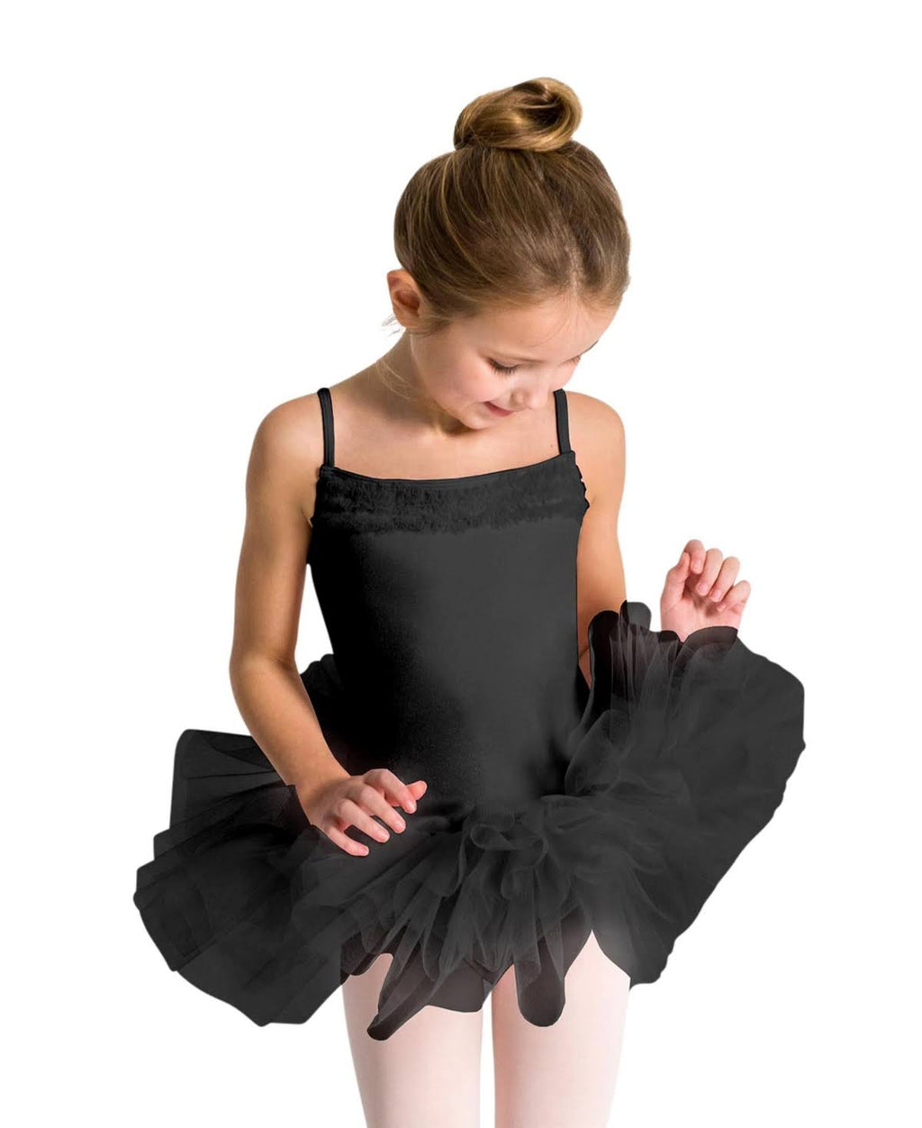 Black Ruffle Yoke Tutu Dress J4909
