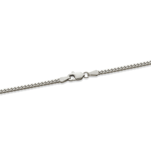10k White Gold Miami Cuban Link Chain Necklace with Lobster Lock (28") O861589