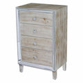 White Wash 4 Drawer Cabinet U8973